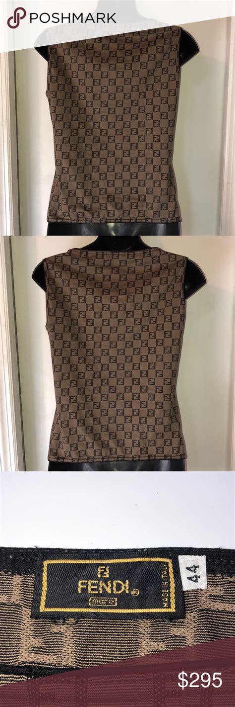 womens fendi tops|genuine Fendi tank top.